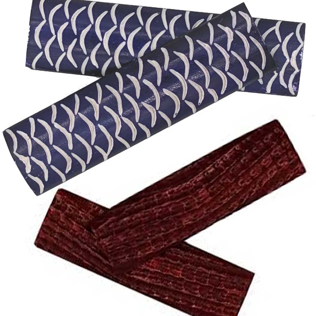 Jigged-Camel-Bone-Scales-(Various-Patterns) Jigged Camel Bone Scales (Various Patterns) - Image 1