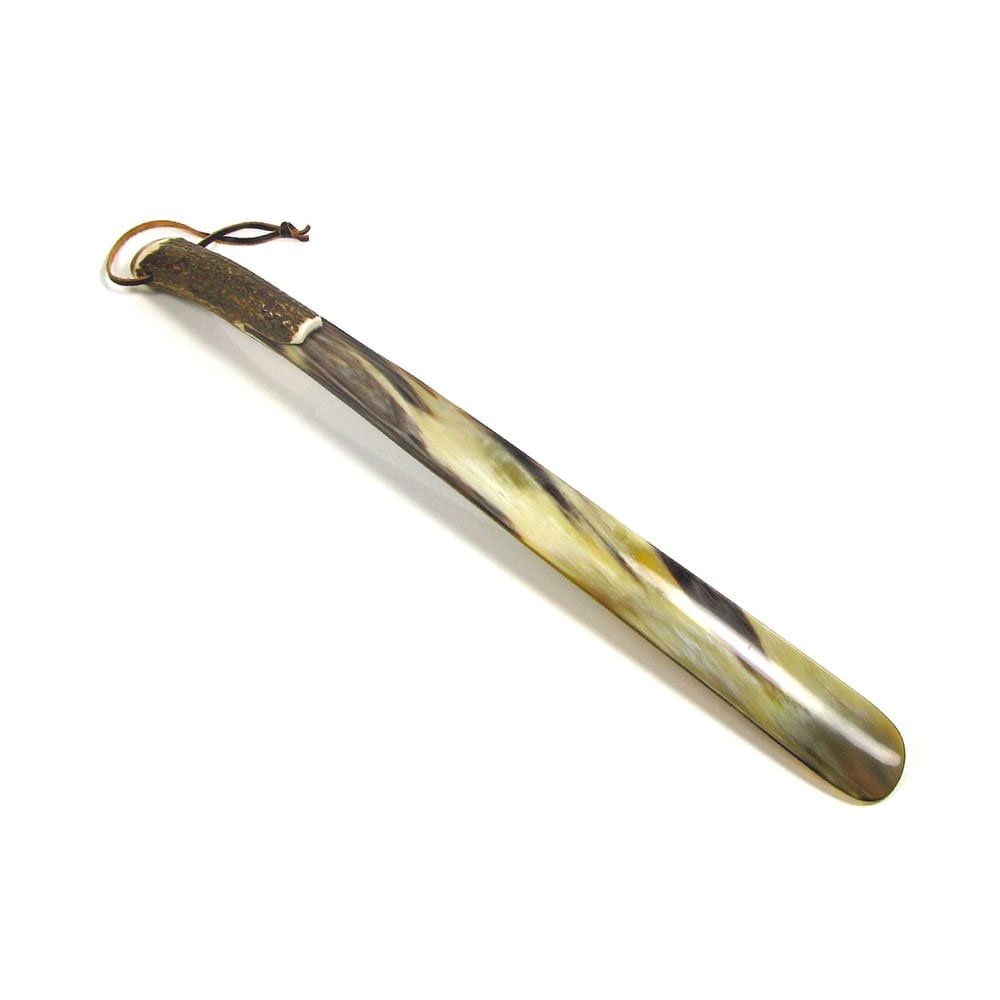 Stag-Look-Handle-Shoe-Horn Stag Look Handle Shoe Horn - Image 1